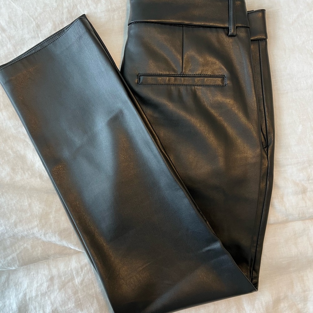 Zara NWT Faux Leather Trousers - Picture 5 of 8